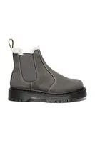 Semišové topánky chelsea Dr. Martens 2976 Bex Fur Lined