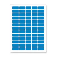 Samolepicí etikety 38 x 21,2 mm, 65 etiket, A4, 20 listů, modré