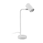 Trio Stolová lampa Marley biely matný kov, 1 x GU10, 45 x 12 cm