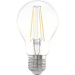 EGLO LED žiarovka s filamentmi, číra, E27, 4 W, 470 lm, 2700 K, pr. 6 cm
