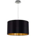EGLO Závesná lampa Maserlo 1-ramenná čierna