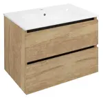 Sapho Ezara - Umývadlová skrinka, 70x46x52 cm, 2 zásuvky, dub Alabama EZ701-2222