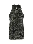 VERO MODA Kokteilové šaty 'VMBella'  čierna / strieborná