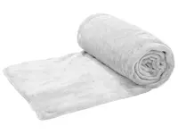 Bílá mikroplyšová deka VIOLET, 200x230 cm