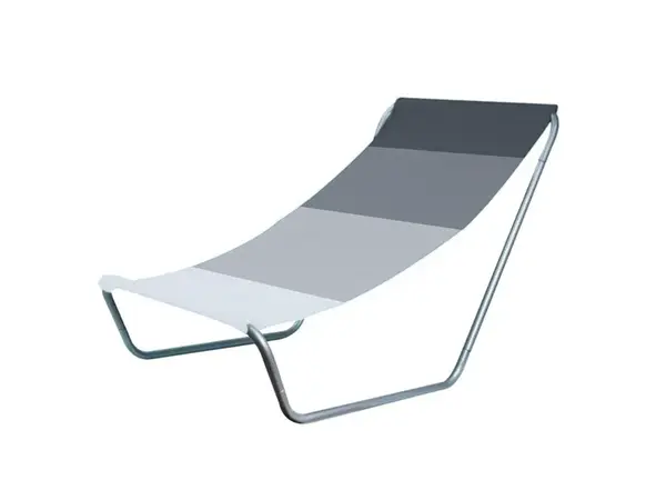 Skladacie plážové ležadlo SAND, sivé pruhy