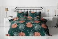 Krepové obliečky PALMURA, zelené Rozmer obliečky: 70 x 90 cm | 140 x 200 cm