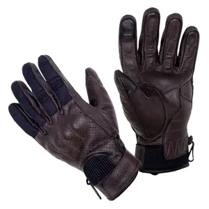Letní moto rukavice W-TEC Fowlar deep coffee-indigo L