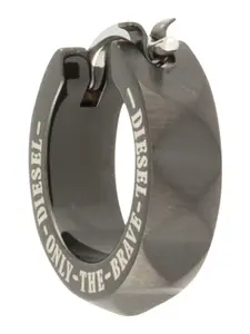 DIESEL Náušnice  čierna / biela