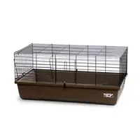 Cobbyspet RABBIT 80 klec pro zajíce tmavě hnědá/ černé mříže 80 x 43 x 37cm se se