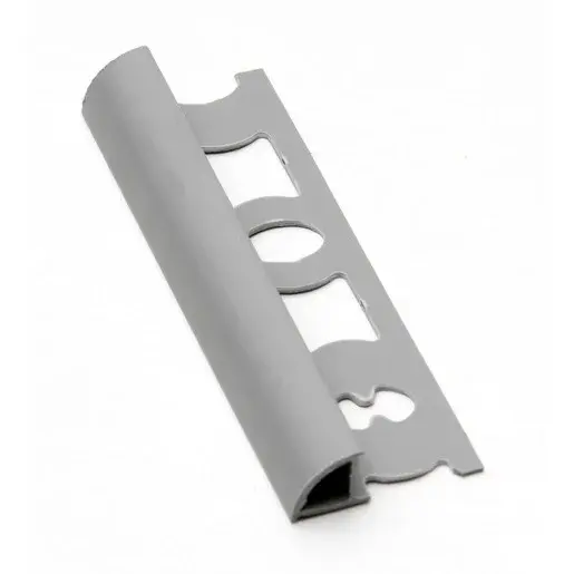 Lišta ukončovací "oblá" Profil-EU tmavo sivá, PVC, dĺžka 250 cm, výška hrany 10 mm, L102504