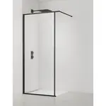 Sprchová zástena SAT Walk-In so stieracou lištou 140 cm SATWISL140C