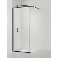 Sprchová zástena SAT Walk-In so stieracou lištou 140 cm SATWISL140C