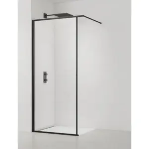 Sprchová zástena SAT Walk-In so stieracou lištou 140 cm SATWISL140C