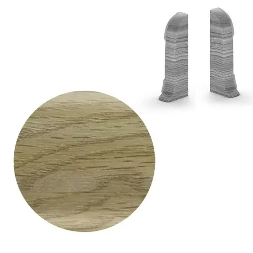 Koncovka k soklu Naturel dub Galapágy , PVC dĺžka 0,5 cm, výška hrany 56 mm, NATNGTKC4