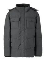 Jack & Jones Plus Zimná bunda 'Morgan'  tmavosivá