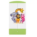 Skříň Babydreams zelená - Zoo