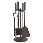 Nářadí krbové v.49 cm, ČER ocel, sada 4díl. se stojánkem MA760120