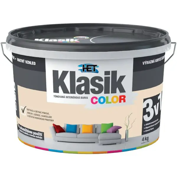 Het Klasik Color 0217 béžový kávový 4kg