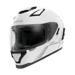 Moto přilba SENA Stryker s integrovaným Mesh headsetem Shine White lesklá bílá XXL (63-64)