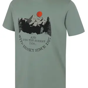 Husky Tee Moon M L, green Pánské bavlněné triko