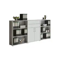 MID.YOU SKŘÍŇ NA ŠANONY, šedá, bílá, 253,2/113,6/33 cm