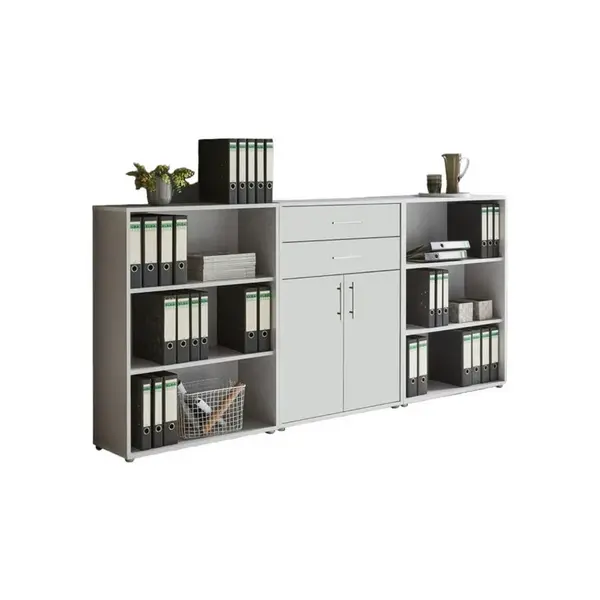 MID.YOU SKŘÍŇ NA ŠANONY, šedá, bílá, 253,2/113,6/33 cm