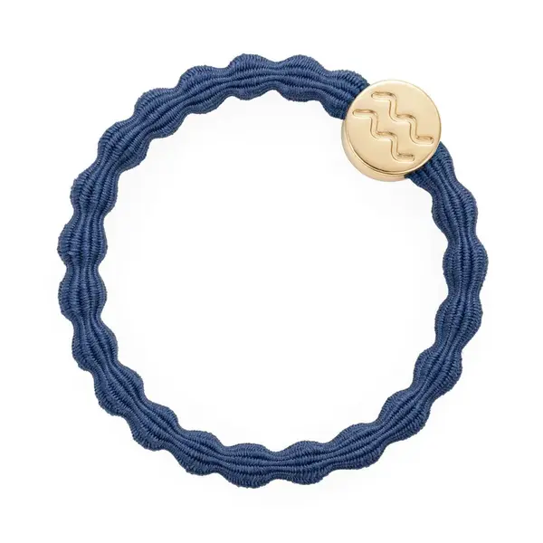 By Eloise London Gold Zodiac Charm Aquarius Dove Blue (Aquarius Dove Blue)
