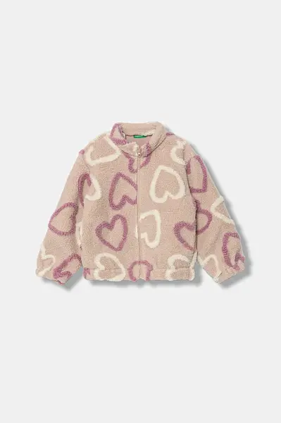 Dětská mikina United Colors of Benetton růžová barva, 345SG5049