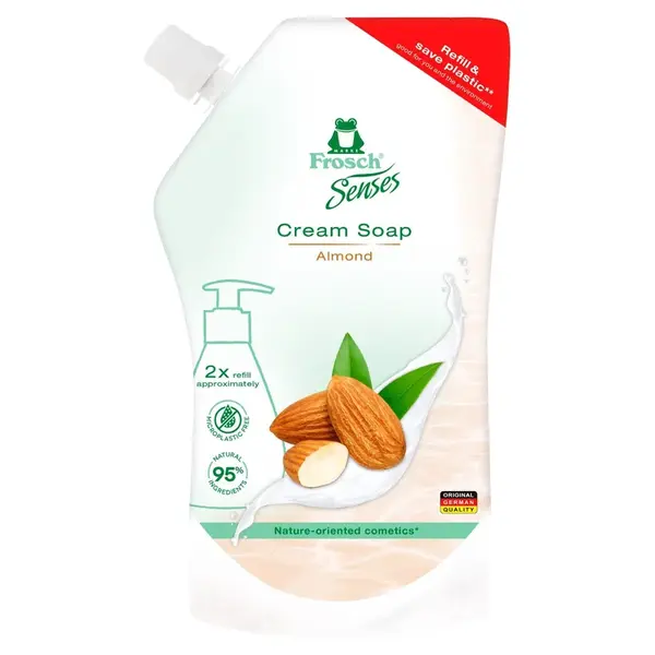 Frosch Tekuté mýdlo Mandlové mléko EKO náhradní náplň 500 ml