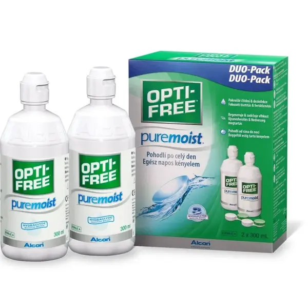 Opti free PureMoist roztok na kontaktní čočky 2x300 ml