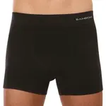 Gino Pánské boxerky bezešvé bambusové černé (54005) XL