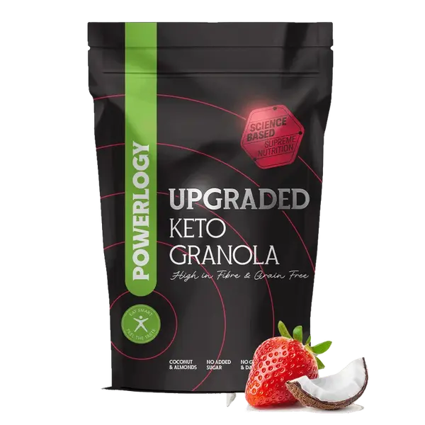 POWERLOGY Upgraded Keto Granola Strawberry 350 g