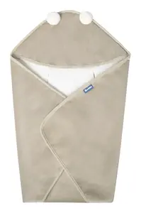 SENSILLO Zavinovačka do autosedačky plyšová, 75x75cm - béžová