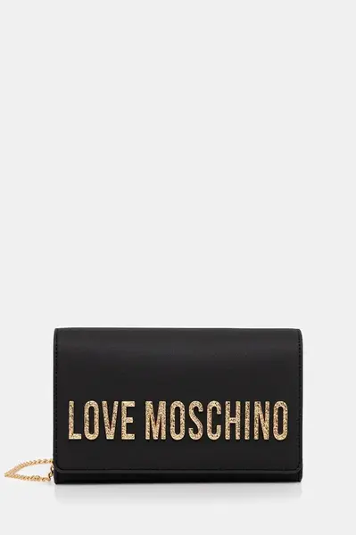 Kabelka Love Moschino černá barva, JC4121PP0NKD000A