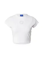 HUGO Tričko 'Dome_B_2'  priehľadná / biela