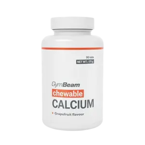 GYMBEAM Chewable, Vápník, tablety na cucání grep 90 tablet