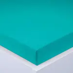 Napínací prostěradlo jersey EXCLUSIVE tyrkysově zelené 160 x 200 cm