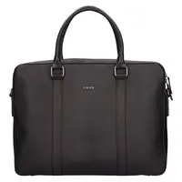 Pánska kožená business taška Lagen Kolten - čierna