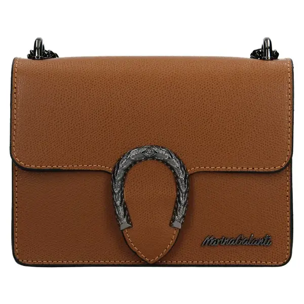 Dámska kožená crossbody kabelka Marina Galanti Arianne - hnedá