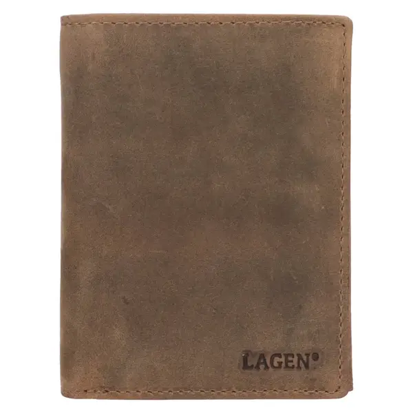 Pánska kožená peňaženka Lagen Malom - hnedá