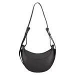 Dámska kožená crossbody kabelka Italia Apolen - čierna