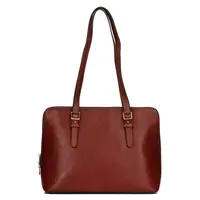 Elegantná dámska kožená kabelka Katana Wella - hnedá