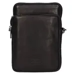 Kožená taška na mobil a doklady SendiDesign Menny - čierna