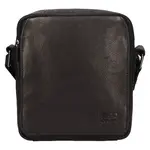 Pánska kožená taška cez rameno SendiDesign Bonny - čierna