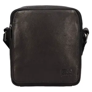 Pánska kožená taška cez rameno SendiDesign Bonny - čierna