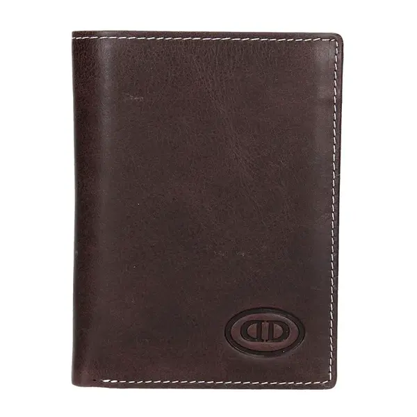 Pánská kožená peněženka DD Anekta Kamil - hnědá
