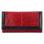 Dámská kožená peněženka Lagen Heda - červeno-černá