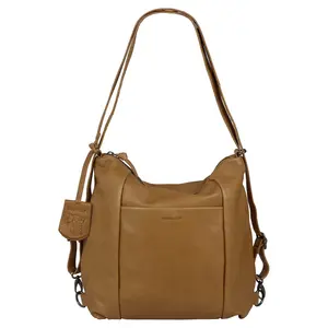 Dámská kožená batůžko kabelka Burkely Emily - koňak