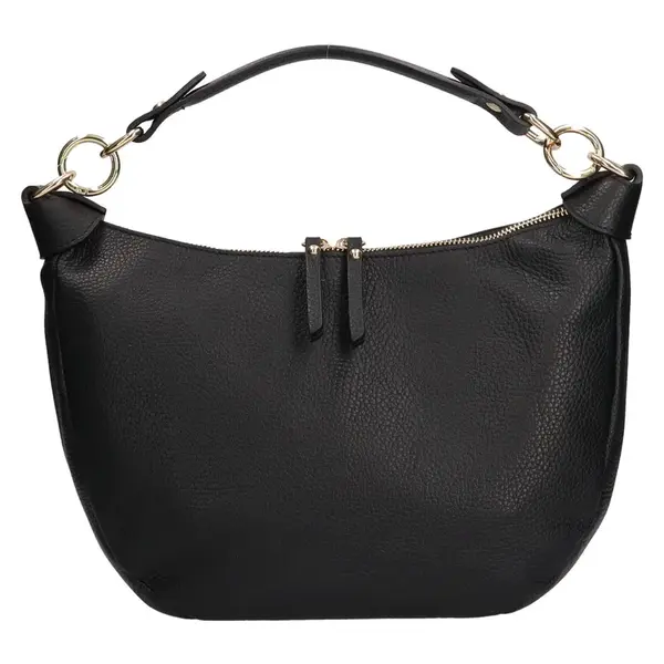 Dámská kožená kabelka Italia Enet - černá