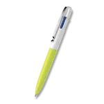 Kuličkové pero Schneider Take 4 Neon - neonově žlutá/bílá